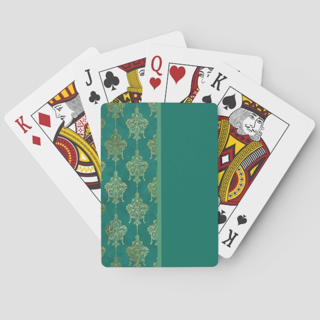 Cartes de jeu vertes (dos)