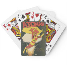 Cartes de jeu vintage Superhero - Atoman Comic