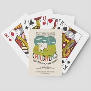 Cartes de jeu vintages de l'art des enfants