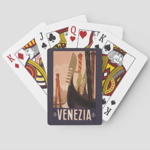 Cartes de jeu vintages de Venezia (Venise) Italie