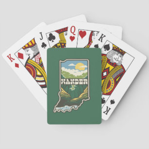 Cartes de jeu Wander Indiana - Vert
