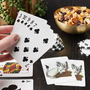 Cartes de jeu Weasel blanc
