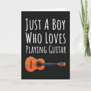 Cartes de Joueur de Guitare Mignon pour Bébés Garç