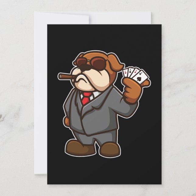 Cartes de joueur de poker pour chien Cigare Casio  (Devant)
