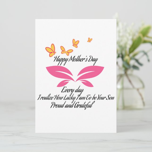 cartes de jour de mère heureuse (Debout devant)