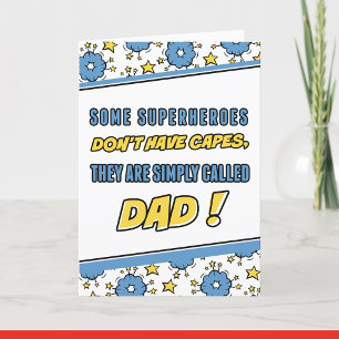 Cartes de jour des pères de super-héros