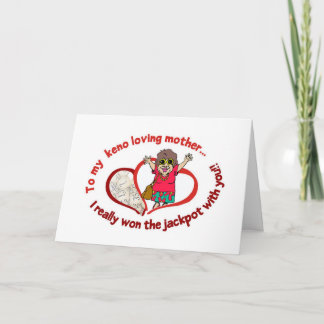 Cartes de Keno : message à ma mère affectueuse de