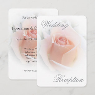 Cartes de la réception de mariage Poche Rosebud