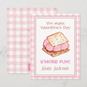 Cartes de la Saint-Valentin à l'aquarelle rose en