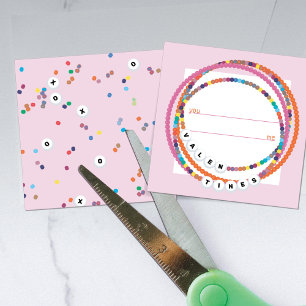 Cartes de la Saint-Valentin à perles de mots tenda