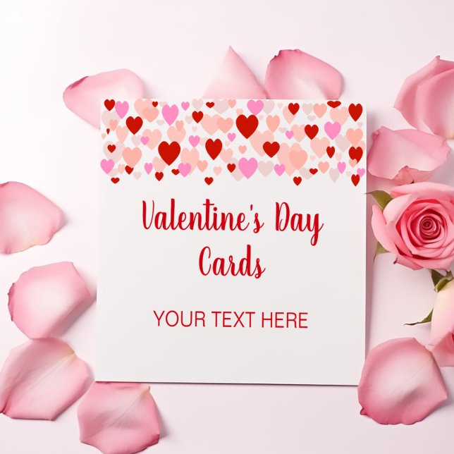 Cartes de la Saint-Valentin avec frontière cardiaq (Créateur téléchargé)