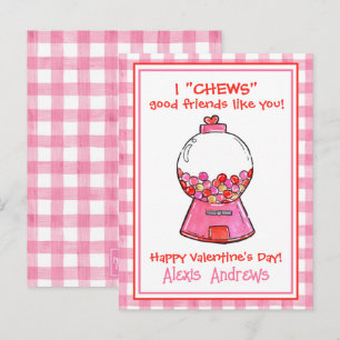 Cartes de la Saint-Valentin Boules de gomme à l'aq