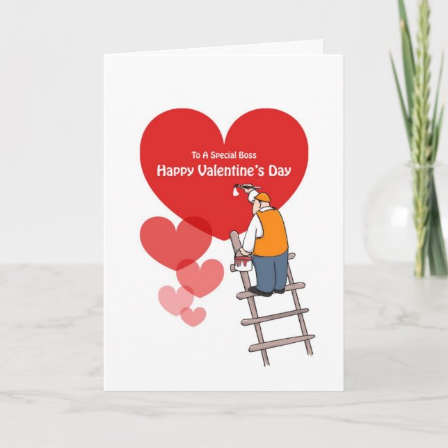 Cartes de la Saint Valentin, Coeurs rouges (Devant)