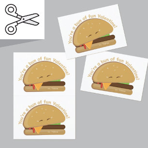 Cartes de la Saint-Valentin découpables Cute Burge
