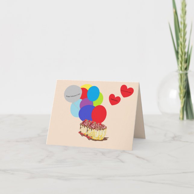 Cartes de la Saint-Valentin : Friandises  (Devant)