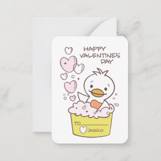 Cartes de la Saint-Valentin pour enfants Canard en