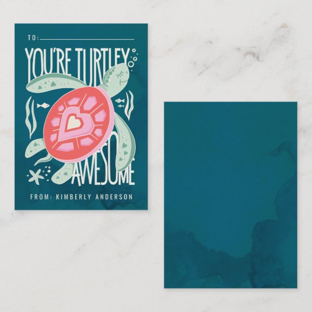Cartes de la Saint-Valentin pour la classe totalem (Devant / Derrière)
