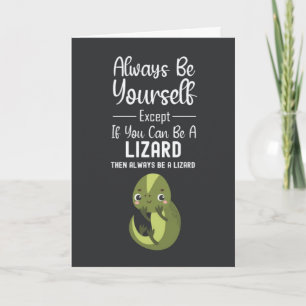 Cartes de Lézard Mignon Drôle Humoristique Animal 