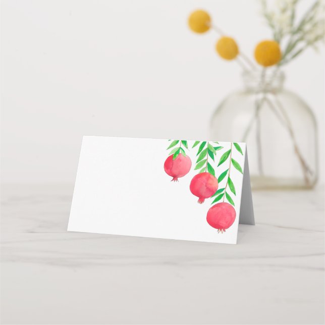 Cartes de lieu juives de grenade, carte de table (Devant)