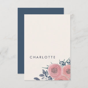 Cartes de lieu pré-imprimées pour les pavots bleus