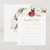 Cartes de liste de choses à faire en or floral cla