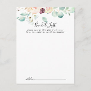 Cartes de liste de Mariage Eucalyptus contemporain