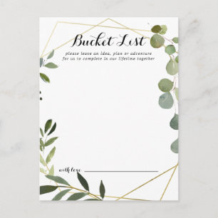 Cartes de liste de Mariage géométrique Tropical Go
