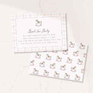 Cartes de livres Cheval à bascule Rose Prépa pour