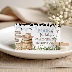 Cartes de livres de cow-boy pour bébé