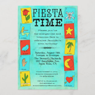 Cartes de Lotteria d'invitation de partie de