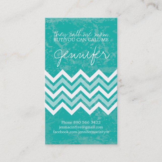 Cartes de maman de Chevron de jade (Devant)