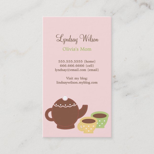 Cartes de maman Tea Party (Devant)