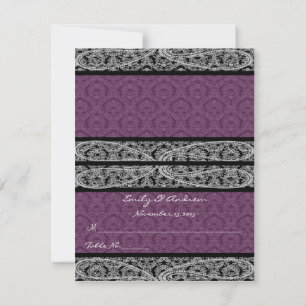Cartes de mariage à marquer et à plier en tente à