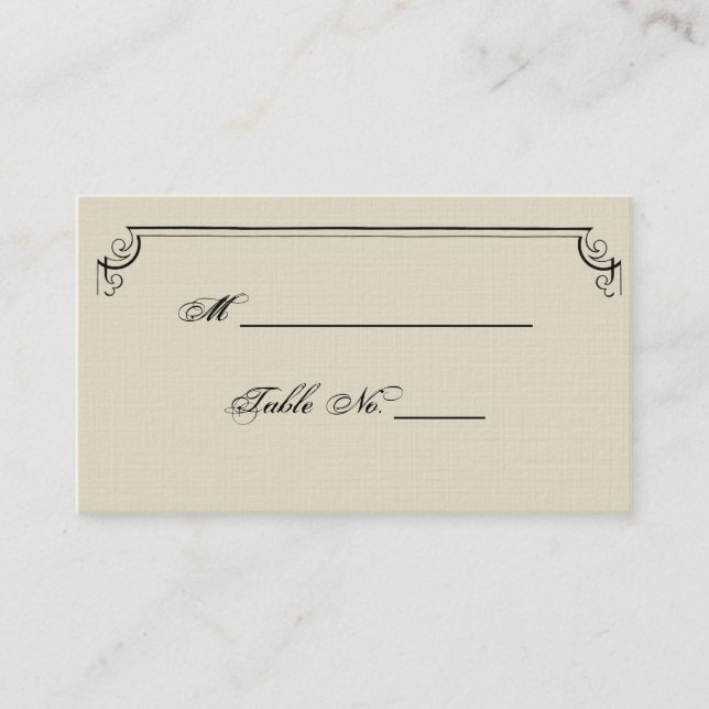 Cartes de Mariage Art Nouveau Posh (Devant)