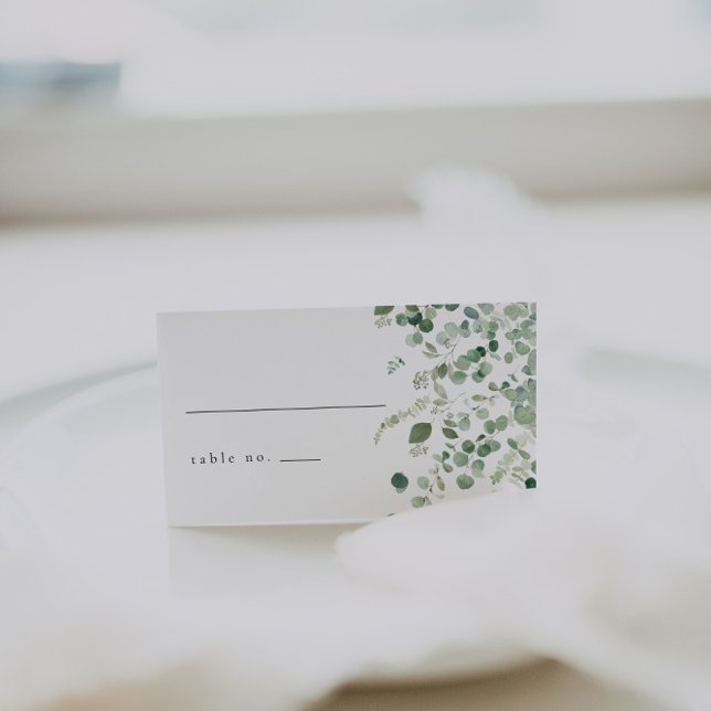 Cartes de mariage avec verdure élégante (Créateur téléchargé)