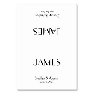 Cartes de Mariage blanc minimaliste Déco