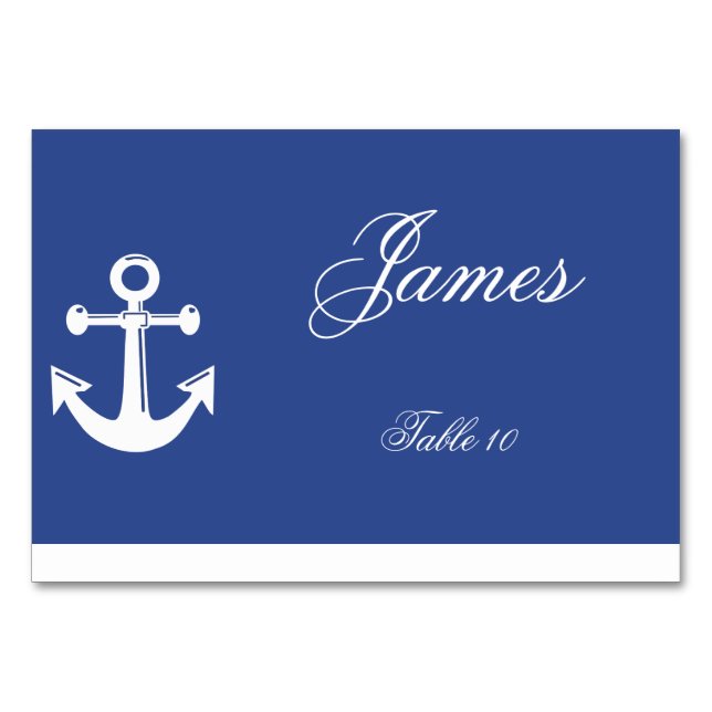 Cartes de Mariage bleu marine (Devant)