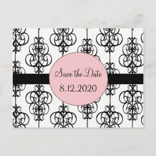 Cartes de mariage Chandelier Rose Save the Date
