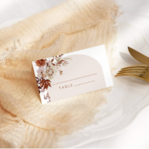 Cartes de mariage de automne rustique