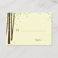 Cartes de Mariage de la place des arbres forestier