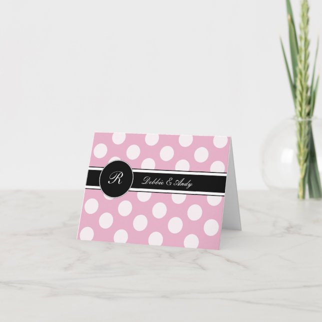 Cartes de mariage de monogramme (Devant)