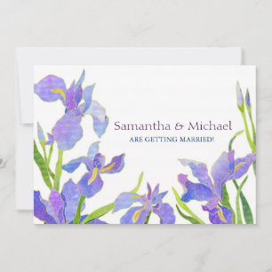 Cartes de Mariage d'Iris Enregistrer la Date Invit