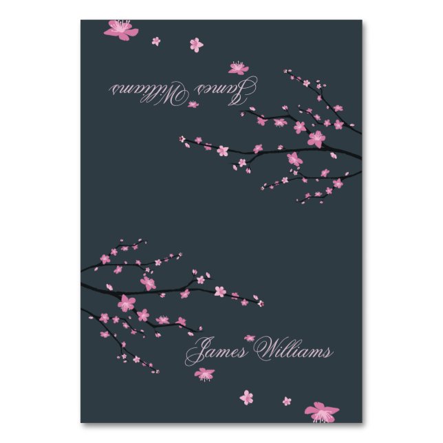 Cartes de Mariage en fleurs de cerisier foncé (Par défaut)
