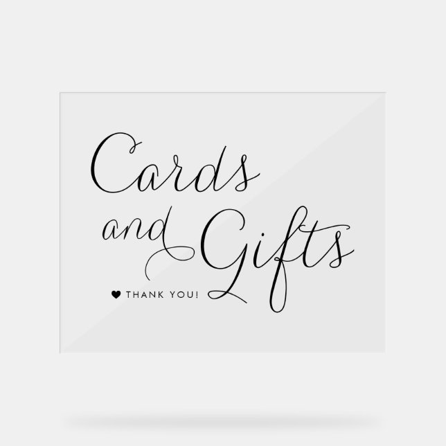 Cartes de mariage et cadeaux Black Sweet Calligrap (Recto)