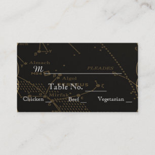 Cartes de Mariage Gold et Black Constellation