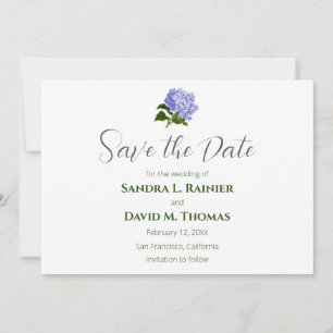 Cartes de mariage Hortensia à conserver