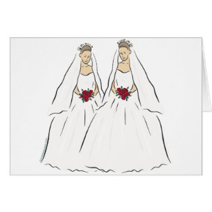 Cartes de mariage lesbiennes