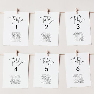 Cartes de mariage minimaliste modernes