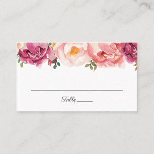 Cartes de Mariage plat rose rustique