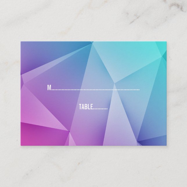 Cartes de Mariage pour bijoux multicolores (Devant)
